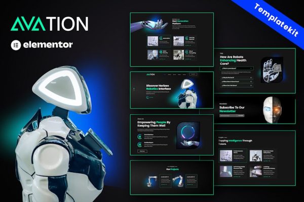AVATION - Robotics & Artificial Intelligence Elementor Template Kit - Image 1