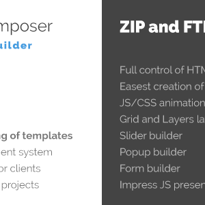 Azexo Composer Site Builder for HTML Templates