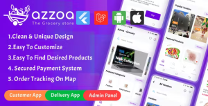 Azzoa grocery multishop ecommerce flutter mobile app with admin panel .png