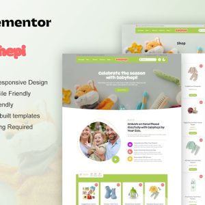 BabyHepi - Kids Store & Baby Shop Elementor Template Kit