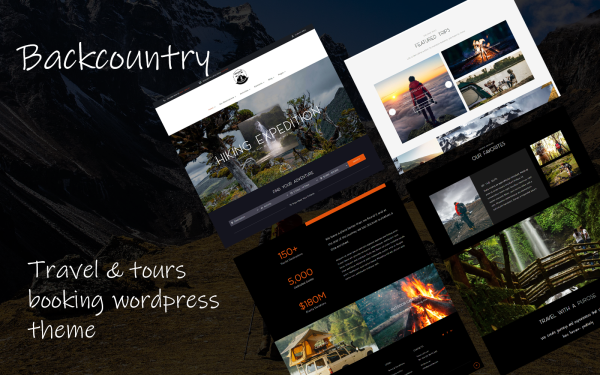 Backcountry Tours and Travel WordPress Theme - Image 1