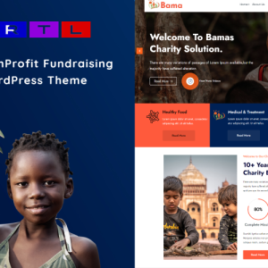 Bamas - NonProfit Fundraising Charity WordPress Theme