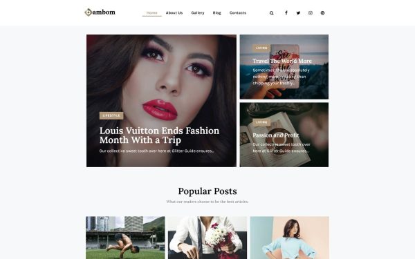 BamBom - Lifestyle Blog Multipurpose Minimal WordPress Elementor Theme - Image 1