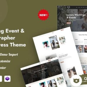 BanieLorie – Wedding Event & Photographer WordPress Theme