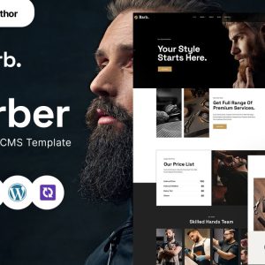 Barb - Barber Shop Modern WordPress Elementor Theme