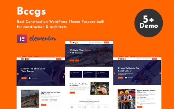 Bccgs- Construction WordPress Theme - Image 1