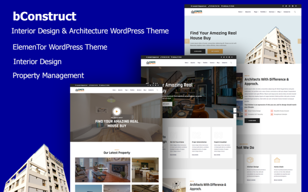 bConstruct - Interior Design & Architecture WordPress Theme - Image 1