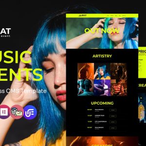 Beat - Music Events Multipurpose WordPress Elementor Theme