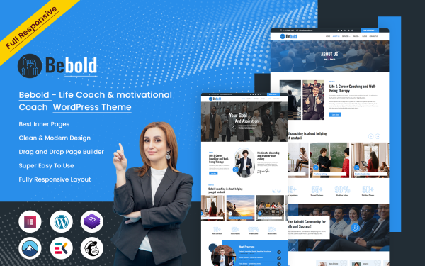 Bebold - Life Coach & motivational Coach Wordpress Theme - Image 1