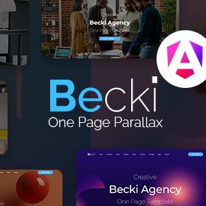 Becki - Creative Parallax One Page Angular Template