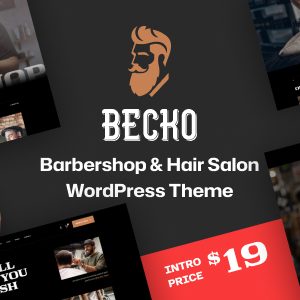 Becko - Barbershop & Hair Salon WordPress Theme