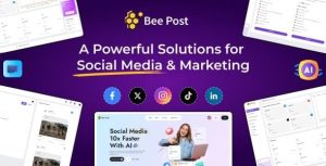Beepost ai social media management content creation saas with.jpg