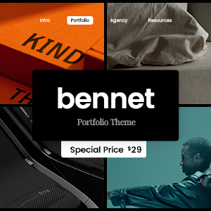 Bennet - Creative Portfolio WordPress Theme