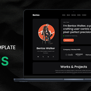 Bentos - Personal Portfolio Nuxt js Template
