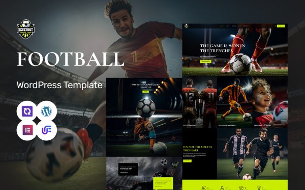 Bestfoot - Football Club, Football Coaching And Training WordPress Elementor Theme - Image 1