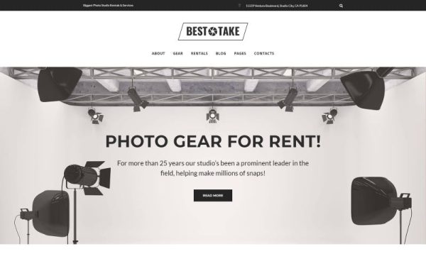 BestTake - Photo Studio Rentals & Services Responsive WordPress Theme - Image 1