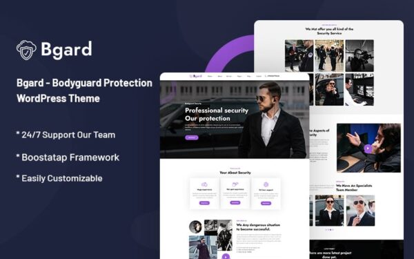 Bgard - Bodyguard Protection WordPress Theme - Image 1
