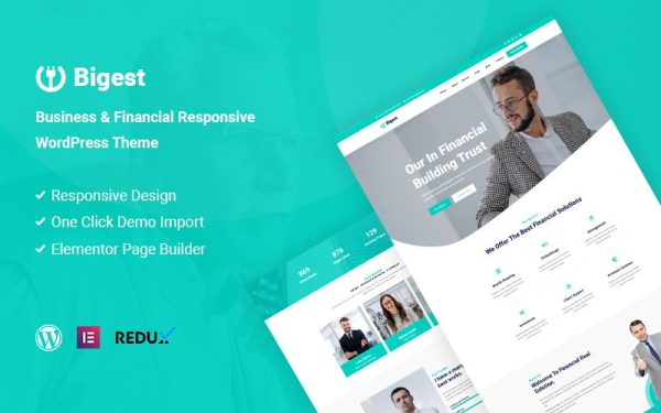 Bigest - Financial Responsive WordPress Theme - Image 1