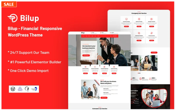 Bilup - Financial WordPress Theme - Image 1