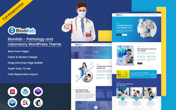 Bionilab - Pathology and Laboratory WordPress Theme - Image 1