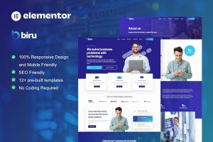 Biru it services elementor pro full site template kit gplpixel.jpg