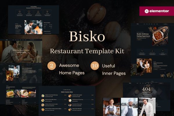 Bisko - Restaurant & Cafe Elementor Template Kit - Image 1
