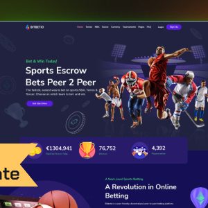 Bitbetio - Sports Betting Website VUE Template