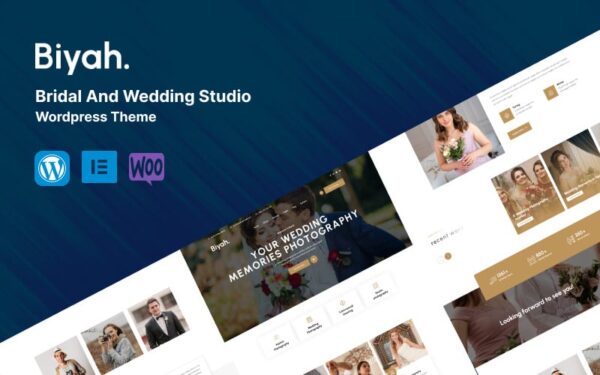 Biyah - Bridal And Wedding Studio WordPress Theme - Image 1