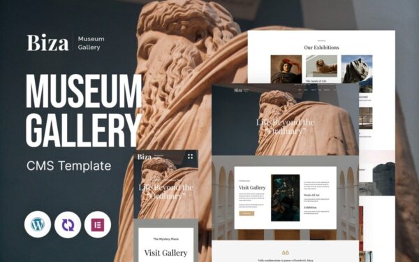 Biza - Museum And Art Gallery Multipurpose Responsive WordPress Theme - Image 1