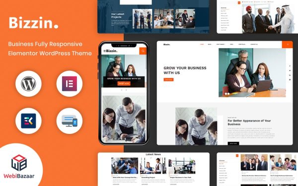 Bizzin - Technology & IT Solution Services WordPress Theme - Image 1