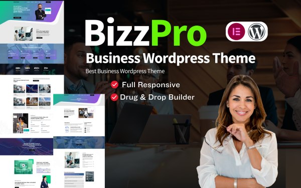 Bizzpro Business Consulting Wordpress Theme - Image 1