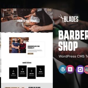 Blades - Hair Salon and Barber Shop WordPress Elementor Theme