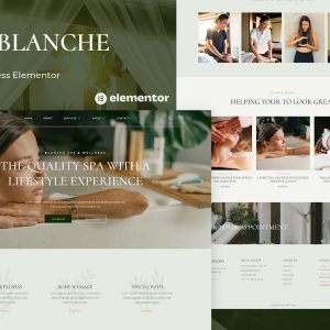 Blanche - Spa & Wellness Elementor Template Kit