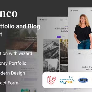 Blanco - Personal Portfolio and Blog Laravel Script