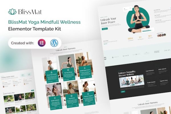 BlissMat - Yoga & Wellness Elementor Template Kit - Image 1