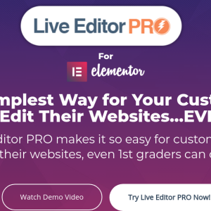 Blitz Live Editor PRO for Elementor