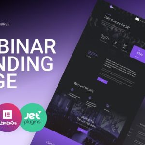 Blitz - Webinar Landing Page Template WordPress Theme