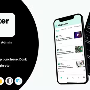 Blog master - Flutter app - iOS - Android - Admin panel - Author panel