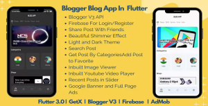 Blogger app for flutter codermarket.png