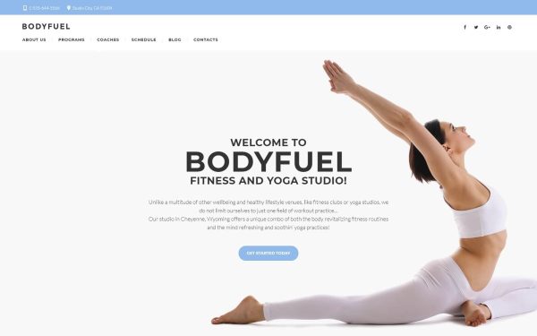 BodyFuel - Fitness & Yoga WordPress Theme - Image 1