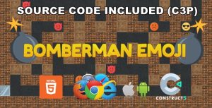 Bomberman emoji desktop mobile html5 game c3p gplpixel.jpg