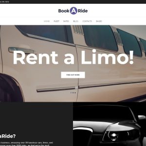 BookaRide - Limousine Car Rental Services WordPress Theme