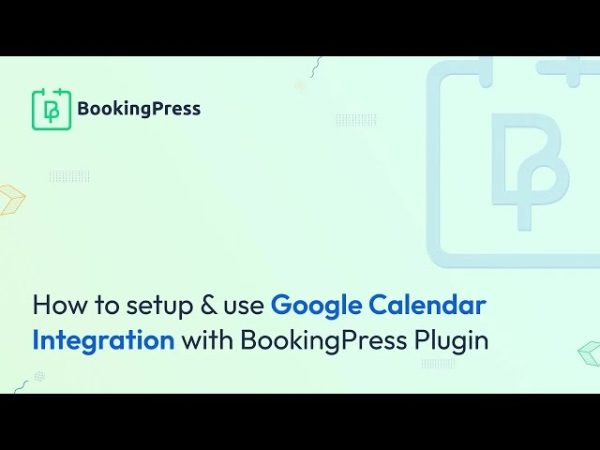 BookingPress Google Calendar Integrations - Image 1