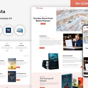 Bookista - Writer & Publishing Company WordPress Theme