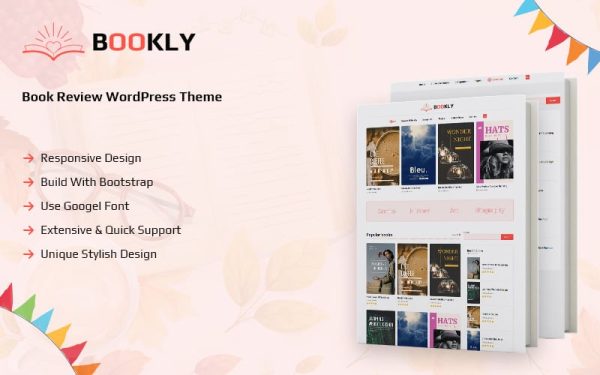 Bookly - Book Review WordPress Theme - Image 1
