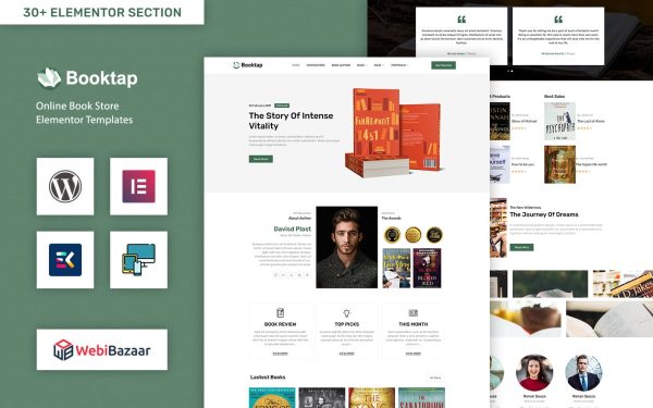Booktap - Publishing House & Book Store WordPress theme - Image 1