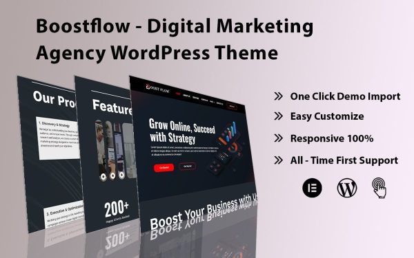 Boostflow - Digital Marketing Agency WordPress Theme - Image 1