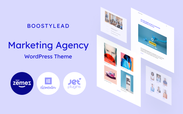 Boostylead - Marketing Agency Website Template with a Neat Design and WordPress Elementor Theme - Image 1