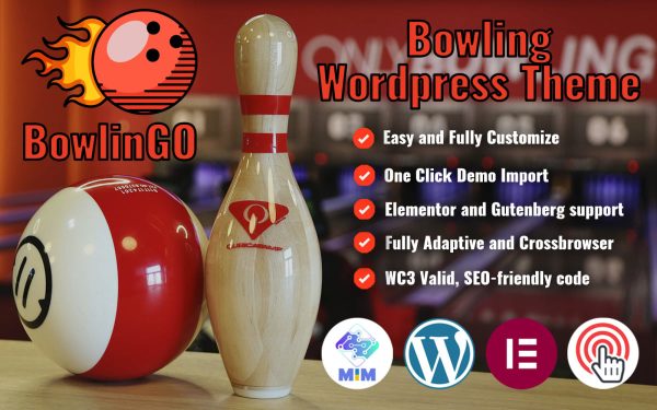 BowlinGO - Bowling WordPress Theme - Image 1