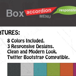 Box Accordion Menu - Responsive